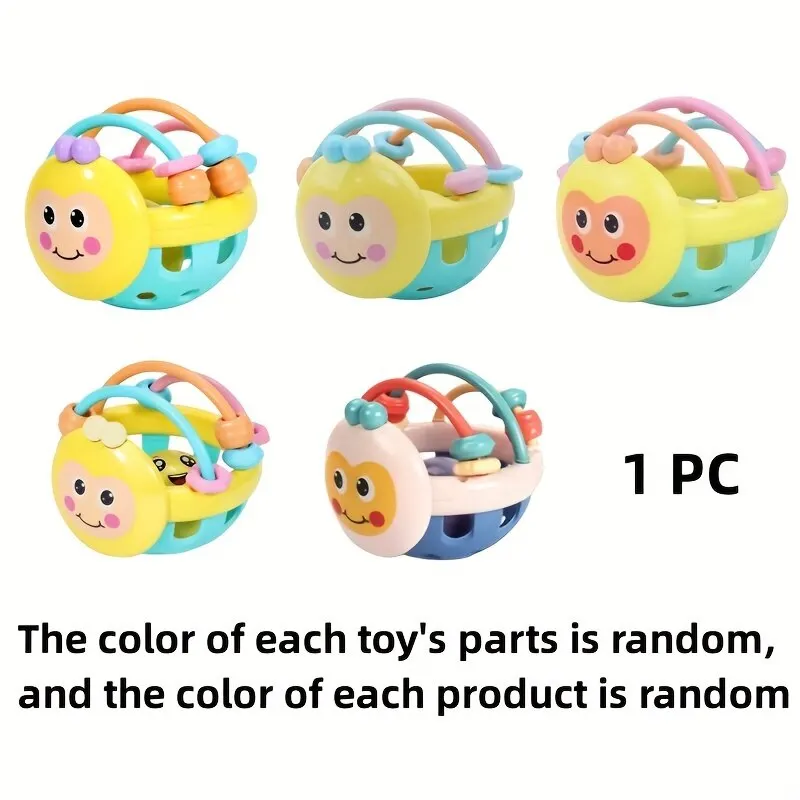 צעצוע לתינוק כדור אטלס לפתח כדור חודשים מפלסטיק פעמון בובה – תמונה 6