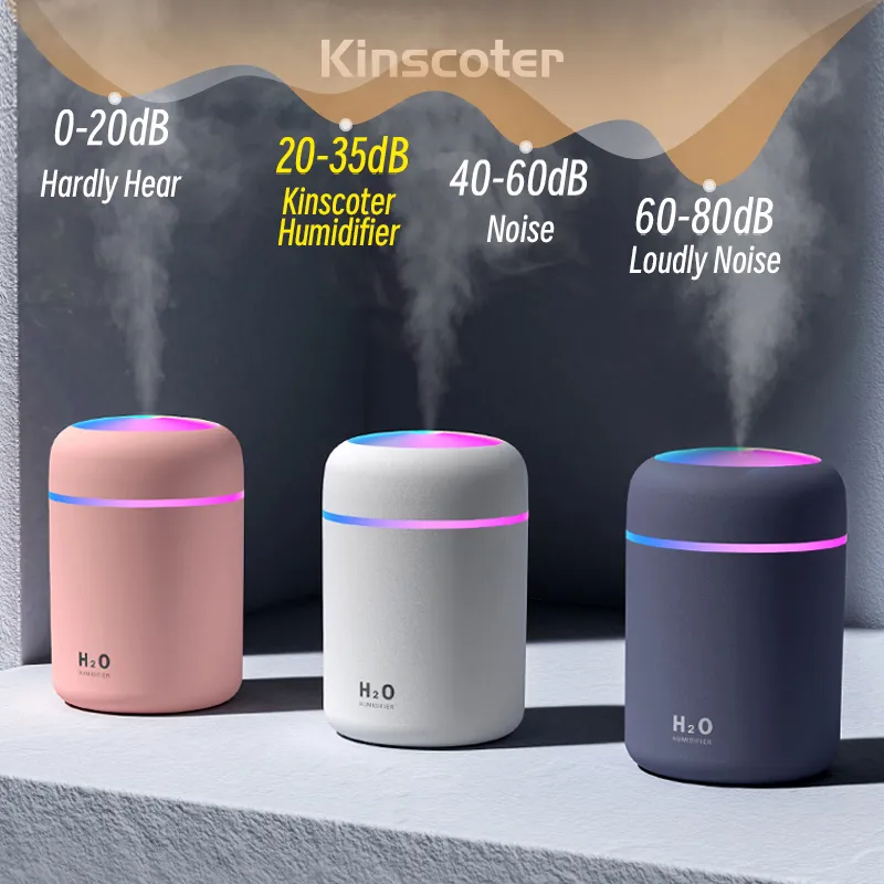 300ml H2O אוויר מכשיר אדים נייד מיני USB ארומה מפזר עם ערפל מגניב שינה בית רכב צמחים מטהר – תמונה 5