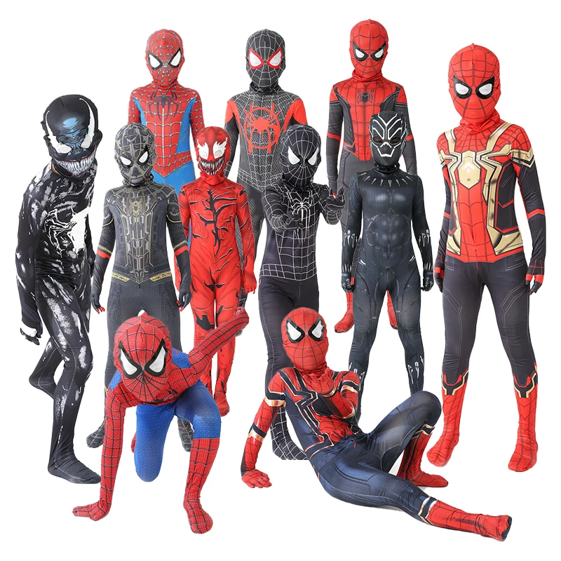 תחפושת ספיידרמן תלבושות Superhero | בגד גוף ספנדקס חליפה לילדים תפור לפי מידה