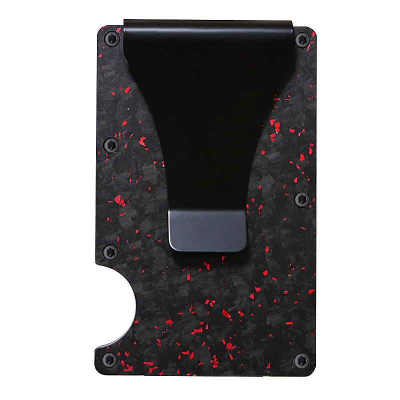 ארנק דמוי סיבי פחמן | ארנק דק מינימליסטי לגברים | rifd cashback בעל כרטיס אשראי יוקרתי – תמונה 2