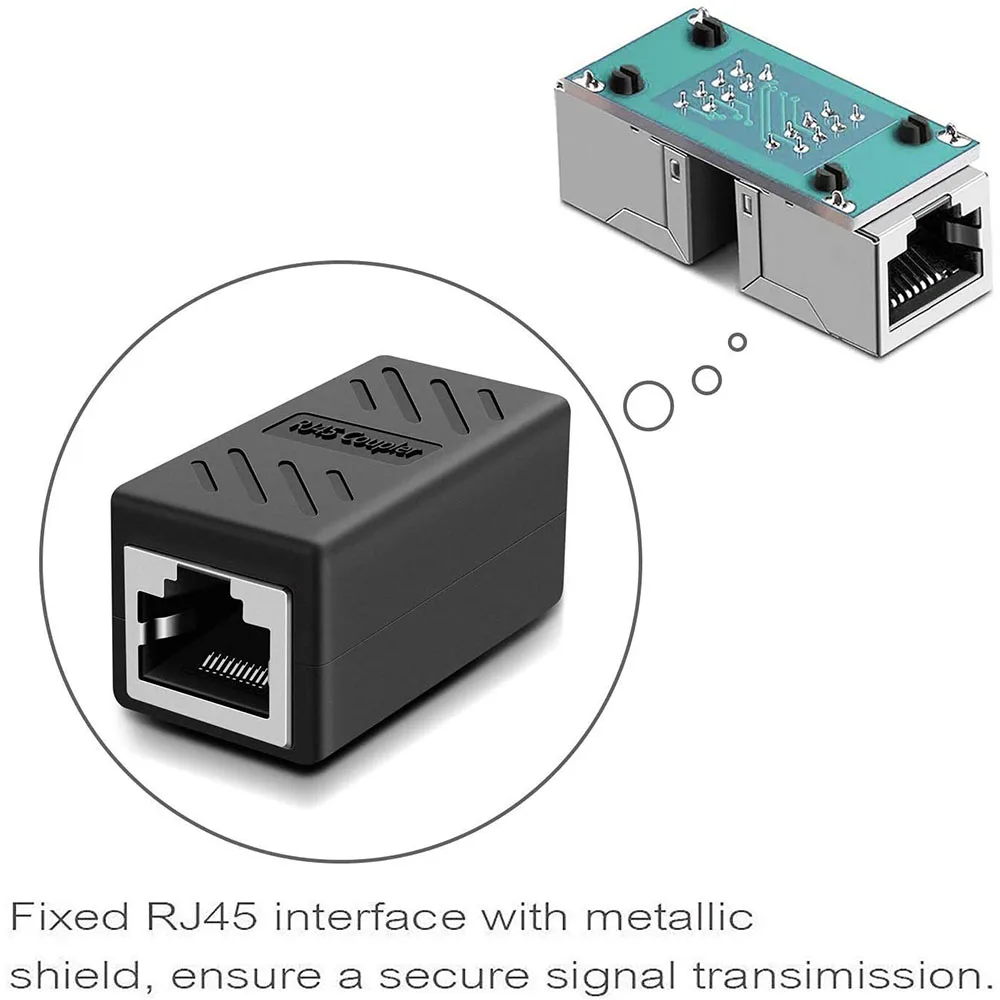 Ethernet כבל מאריך, RJ45 חתול 5 חתול 6 cat6a מצמד, Extender מחבר Ethernet מצמד נקבה לנקבה, , - AliExpress – תמונה 3