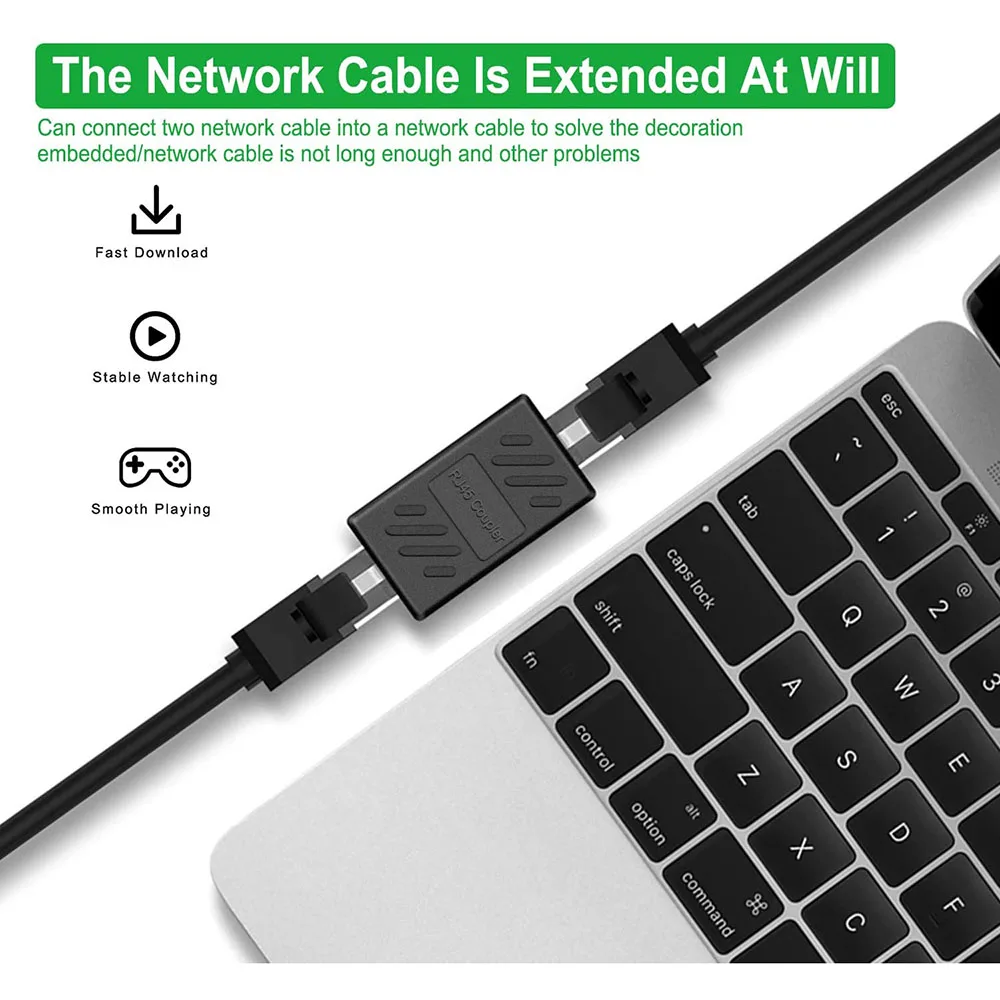 Ethernet כבל מאריך, RJ45 חתול 5 חתול 6 cat6a מצמד, Extender מחבר Ethernet מצמד נקבה לנקבה, , - AliExpress – תמונה 5
