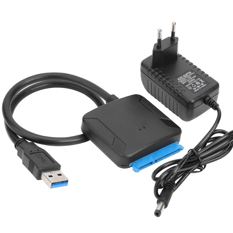 Sata כדי USB 3.0 כבל מתאם עבור 3.5/2.5 אינץ ssd hdd sata iii כונן קשיח ממיר דיסק קשיח תמיכה uasp עם 12v מתאם חשמל 12v, , - AliExpress