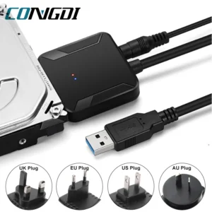USB 3.0 כדי Sata 3 מתאם ממיר כבל USB3.0 כונן קשיח ממיר כבל עבור Samsung Seagate WD 2.5 3.5 HDD SSD מתאם, ,   – AliExpress