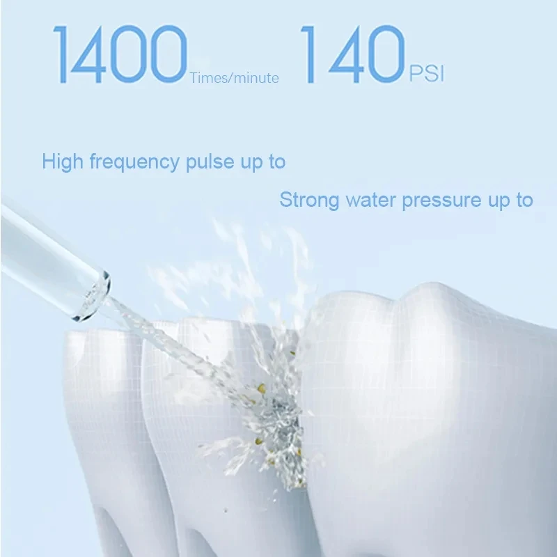XIAOMI MIJIA אוראלי משטף MEO701 שיניים שיניים הלבנת Flosser Bucal שן שואב מים פיק חוט עבור שיניים מים טנק – תמונה 2