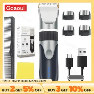 שיער clipper שיער ספר חשמלי קוצץ עבור גברים מבוגרים ילדים נטענת קוצץ שיער מכונת מקצועי