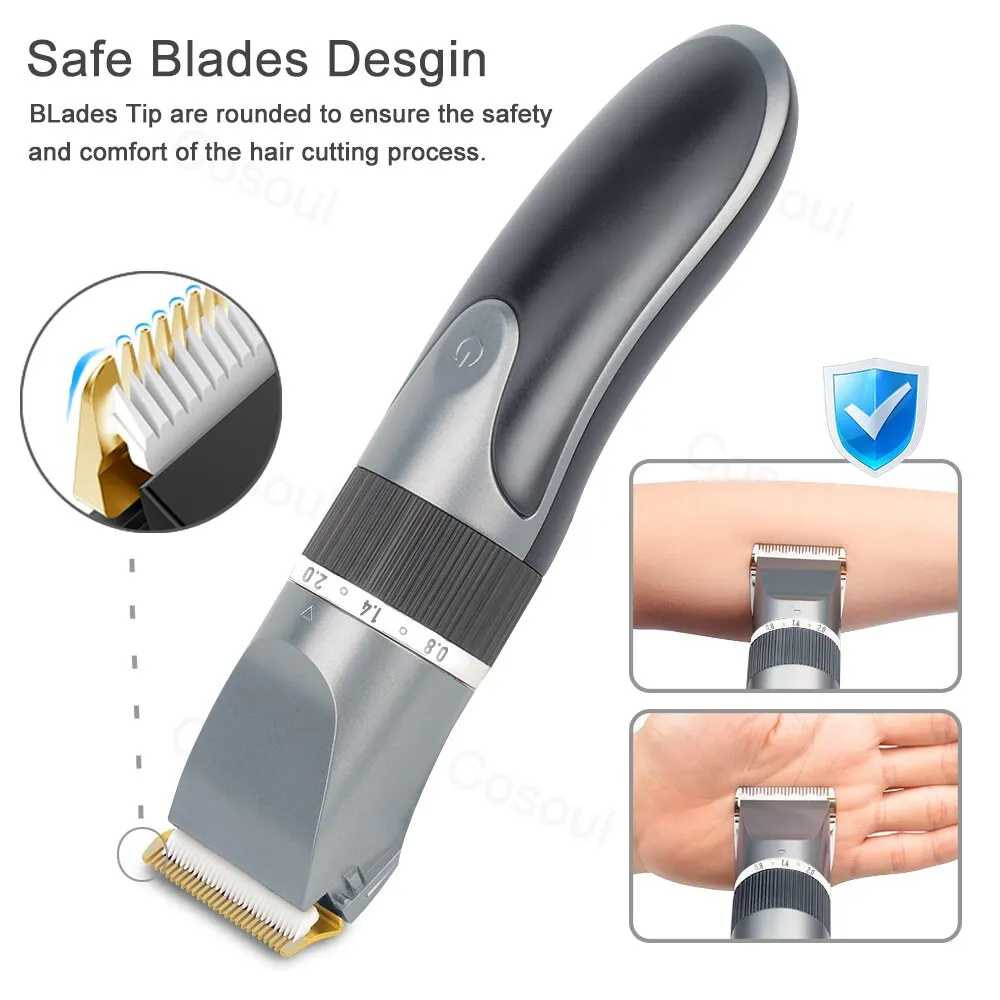 שיער clipper שיער ספר חשמלי קוצץ עבור גברים מבוגרים ילדים נטענת קוצץ שיער מכונת מקצועי – תמונה 5